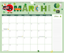 2026 Calendar - 18-Month Wall 2026-2027 from Jan. 2026 - Jun. 2027,...