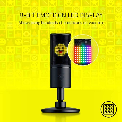 Razer Seiren Emote Streaming Mikrofon LED Display Hyperniere Kondensatormikrofon - Bild 2 von 4