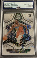 2023 Mosaic Cason Wallace Signed White Sparkle Rookie Rc SSP Psa Auto 218