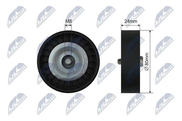 NTY Umlenk-/FüHrungsrolle, Keilrippenriemen RNK-SA-003 FüR Saab-image
