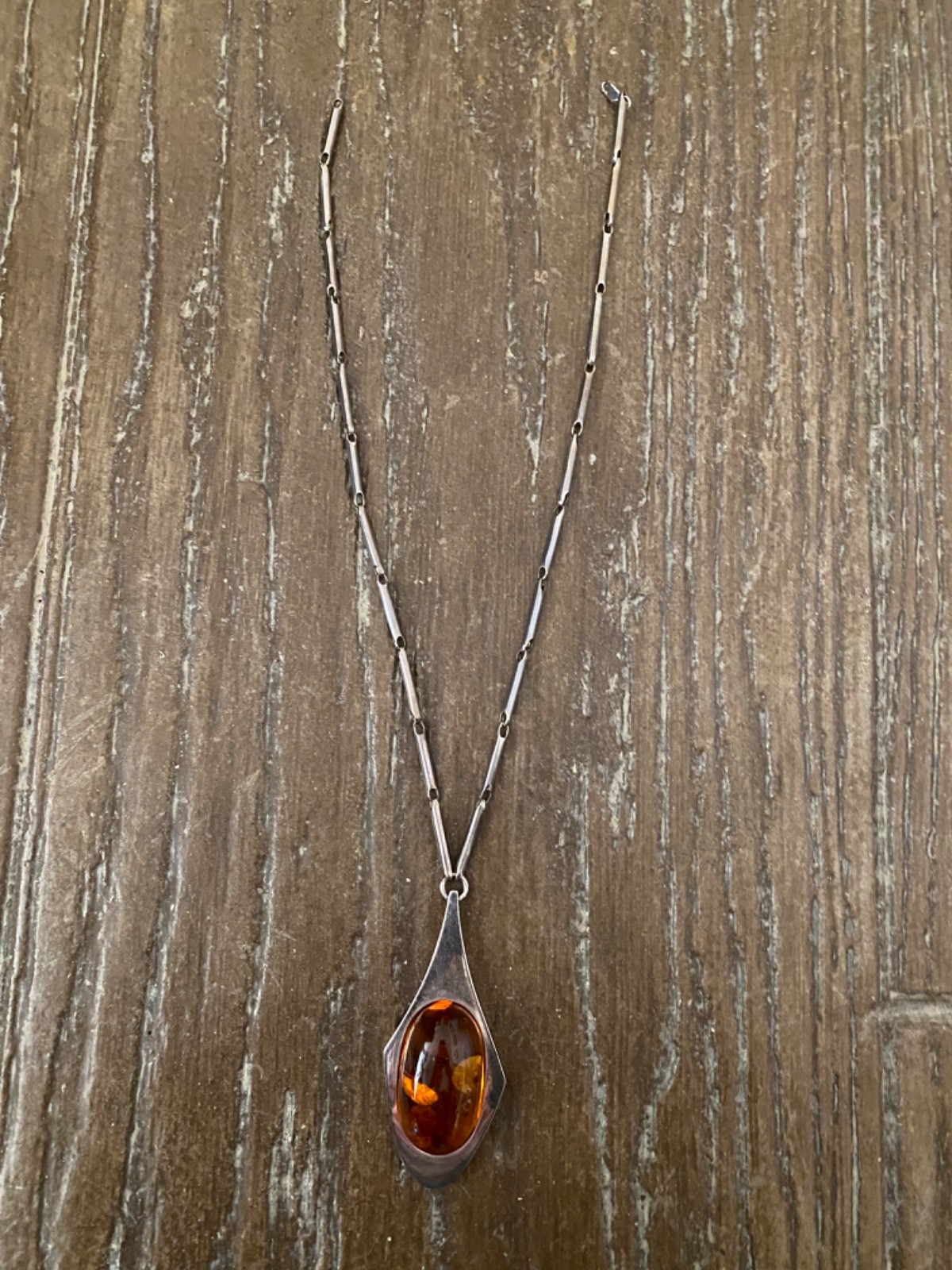 Large statement Sterling Silver Signed Baltic Amb… - image 11