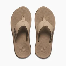 NEW Reef Santa Ana Flip Flops Mens 12 Sand Beige Comfort Cushion Thong Sandal