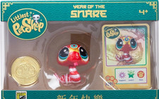 SDCC 2025 Littlest Pet Shop LPS Year of the Snake Blind Box Gold Red Green Snake