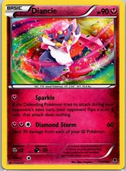 Diancie 71/119 Phantom Forces Holo Rare