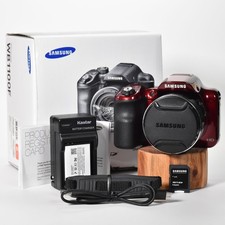 Samsung WB1100F Digital Camera 16.4MP 35x Optical Zoom HD Video WiFi NFC Red