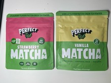 Perfect Ted Matcha Ceremonial Grade Duo Bundle Strawberry & Vanilla Flavour