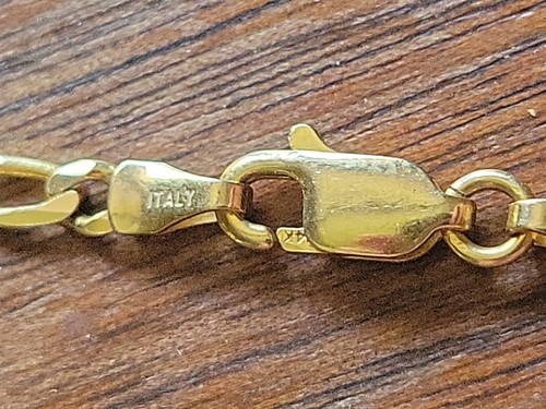 Vintage TECNIGOLD 14K Gelbgold Figaro Link 18" Halskette Karabinerverschluss ☆60TV - Bild 4 von 6