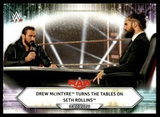 2021 TOPPS WWE DREW MCINTYRE TURNS THE TABLES ON SETH ROLLINS #63 4115