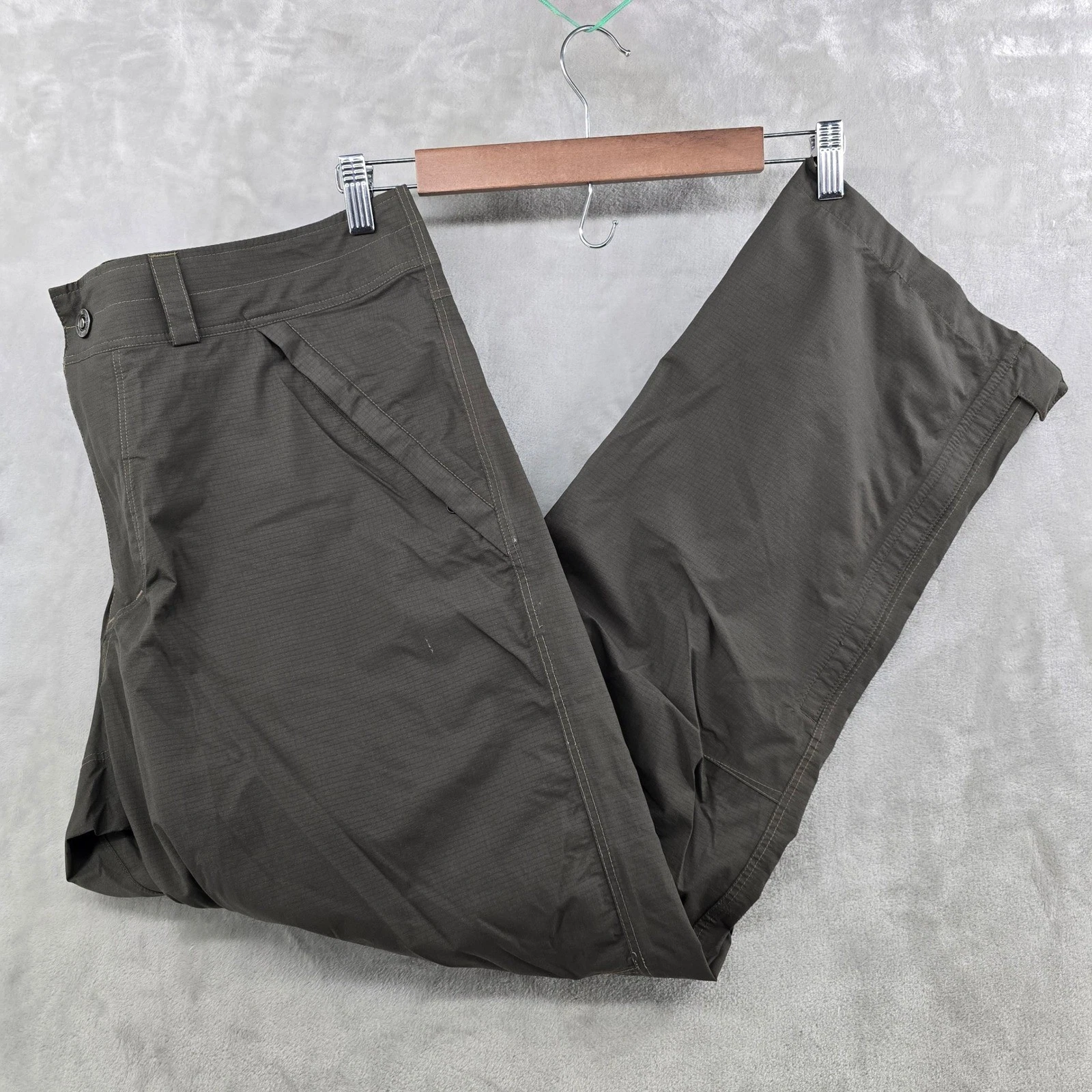 Kuhl Jetstream Pants Mens 36x30 Brown Ripstop Technical Hiking Outdoor Utility