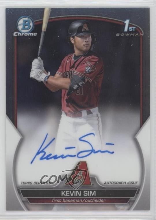 2023 Bowman Draft Chrome Prospect Auto Kevin Sim #CDA-KS Auto 09wi