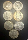 [Lot of 7] 65-69 - 40% Silver Kennedy Half Dollar Circulated