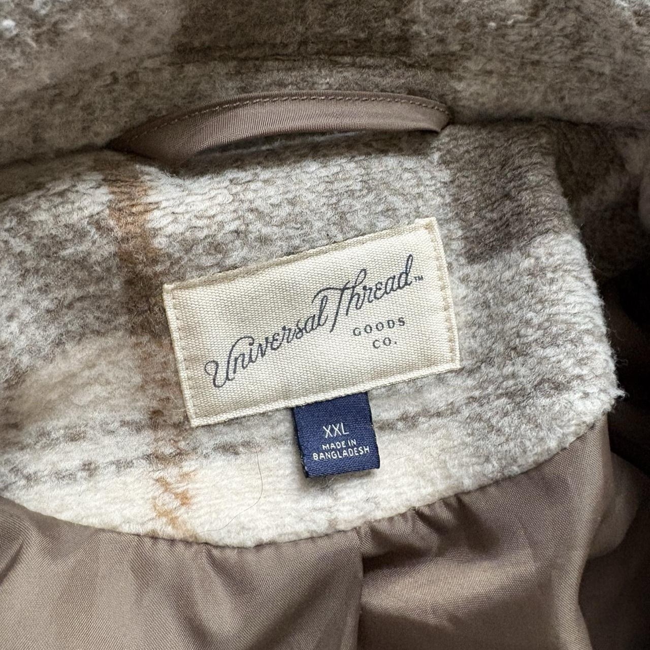 Universal Thread Plaid Button-Up Collared Jacket … - image 7