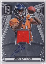 2014 Cody Latimer Spectra Jersey  Auto  RC 135/149    #227 (A6521)