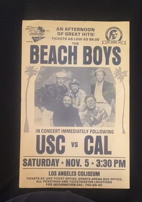 The Beach Boys Poster of USC vs CAL 