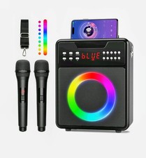 Karaoke Machine for Adults  Kids, Portable Karaoke Machine with 2 Wireless M...