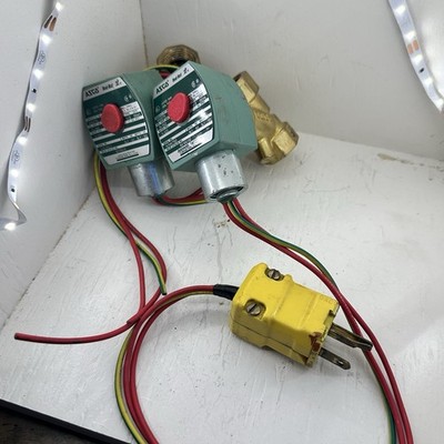 Lot Of 2 Used Working ASCO Red Hat Solenoid 8210G15 MPC080 120/60 110/50FT