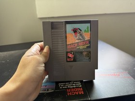 Nintendo NES Mach Rider Game Black Box With Manual Test Market Rare