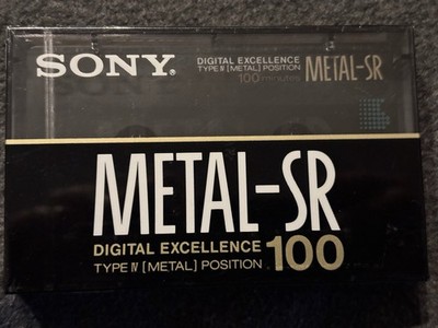 Sony Metal-SR 100 min BRAND NEW SEALED CASSETTE TAPE Type IV METAL Made in Japan