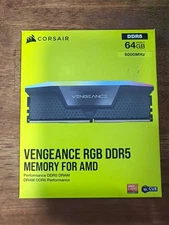 CORSAIR VENGANCE RGB DDR5 AMD EXPO 64GB CUE 32GBX2 GRAY (CMH64GX5M2B6000Z30)