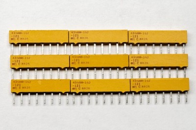 10 x BOURNS Resistor Network 4x120Ω 4308R-102-121 Resistor Array 8pin NOS