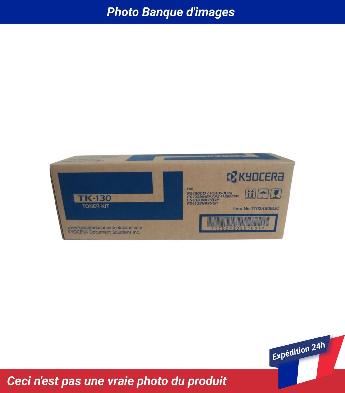 Kyocera - TK 130 - Cartouche de toner - Noir - pour FS-1028, FS-1128, FS-1300, FS-1350 - Image 3