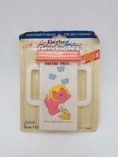 Vintage Gerber Graduates Safari Pals Juice Box Holder Lion 1993 Baby Toddler