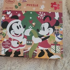 Disney Store Minnie and Mickey Mouse Christmas Puzzle 500 Piece 2016