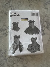 BUTTERICK PATTERN 6338 CORSETS HISTORICAL COSTUME Bone Stays Cosplay Dark Fairy