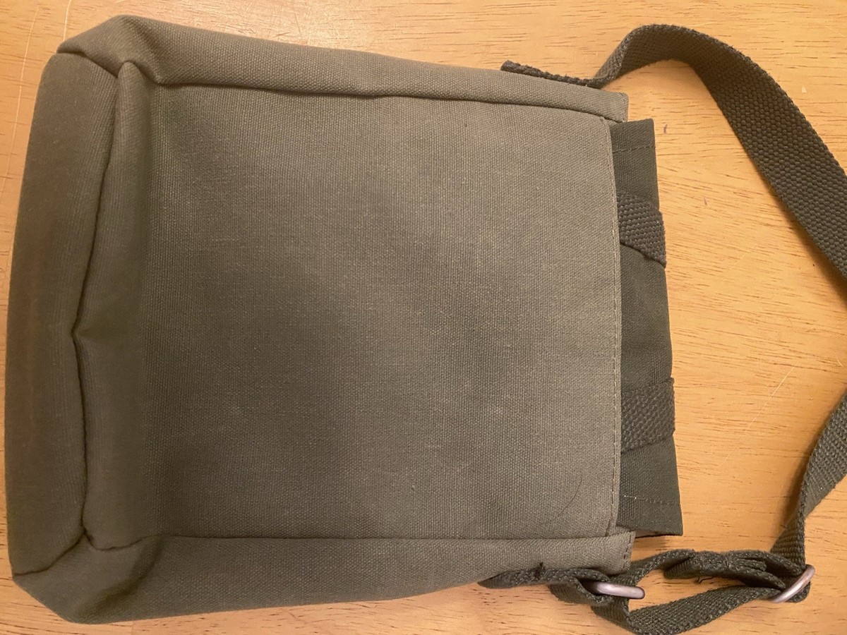 LL Bean Small Crossbody Bag Green Canvas NWOT View 3