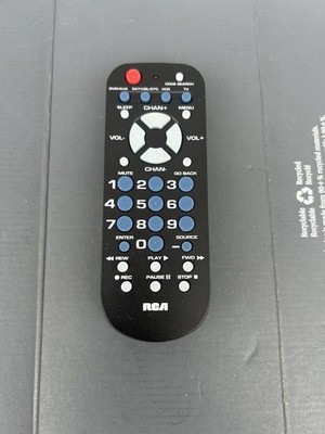 Genuine RCA Universal TV VCR DVD SAT AUX Remote Control RCR504BE UNTESTED
