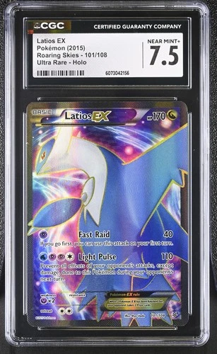 CGC 7.5 Latios EX 2015 Roaring Skies 101/108 Ultra Rare Holo Pokemon Card