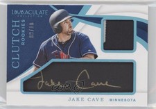 2019 Panini Immaculate Clutch Rookies Blue 9/10 Jake Cave #CR-JC Auto 0c6