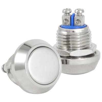 12mm Metal Boat Horn Momentary Push Button Stainless Steel Starter Switch