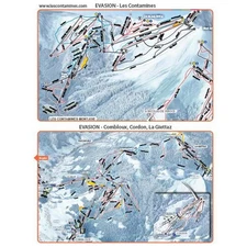 Wipeout Evasion Piste Map Microfibre Goggle Cloth and Resort Map