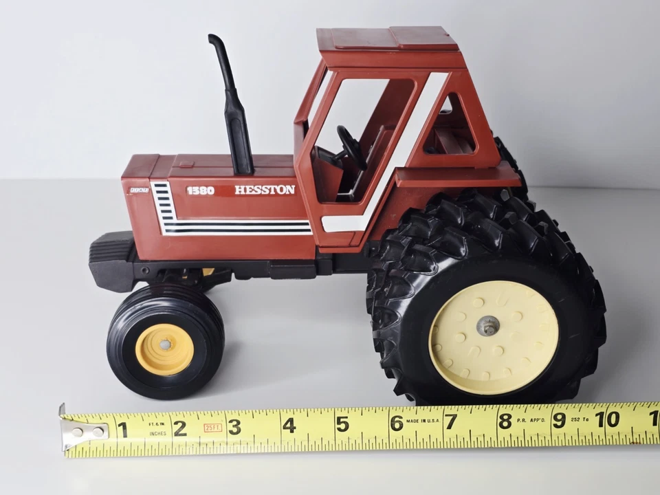 Hesston Fiat #1380 Tractor W/ Duals - 1:16 Scale - Diecast & Plastic - No Box - Image 2 of 4