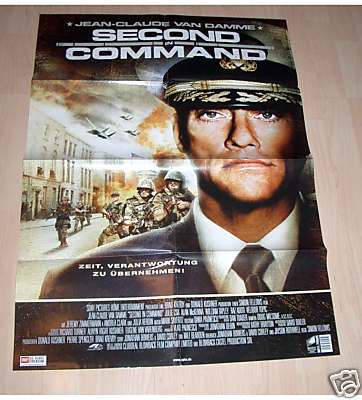 Filmposter DINA1 Neu Second in Command - J.C. Van Damme