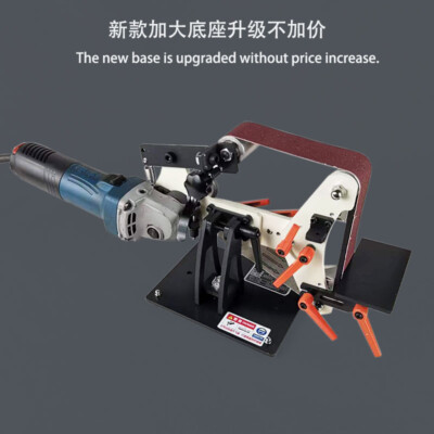 Small Belt Sander Home Mini Desktop Knife Grinding Open V Angle Grinder