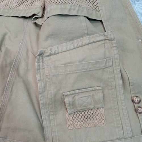 Chaqueta Orvis Vintage Mujer S Beige Denim Traje Blazer Codo Parche Exterior - Imagen 13 de 13