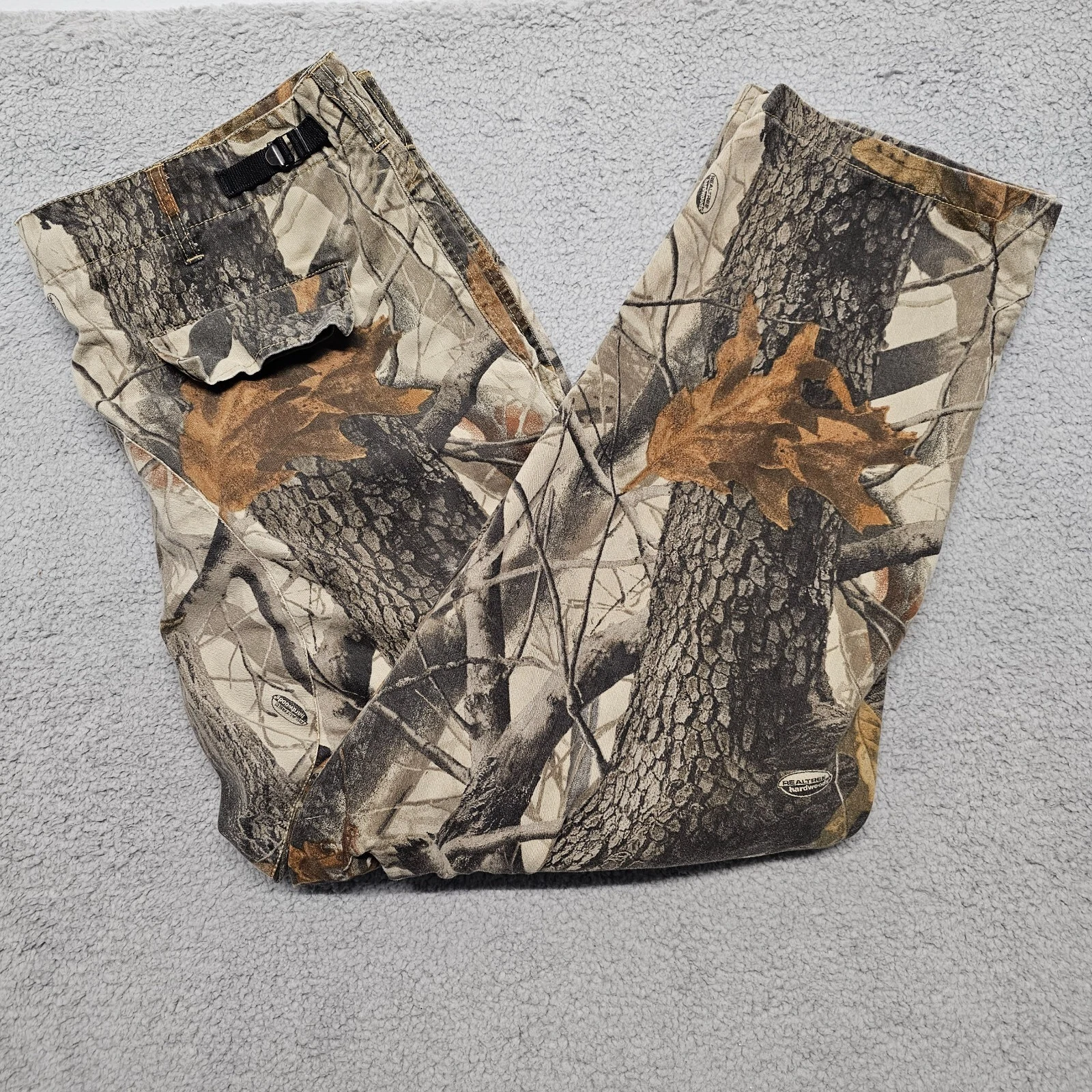 Camo Cargo Pants Hunting RealTree Hardwood 36-40x30 RedHead Men's XL Double Knee