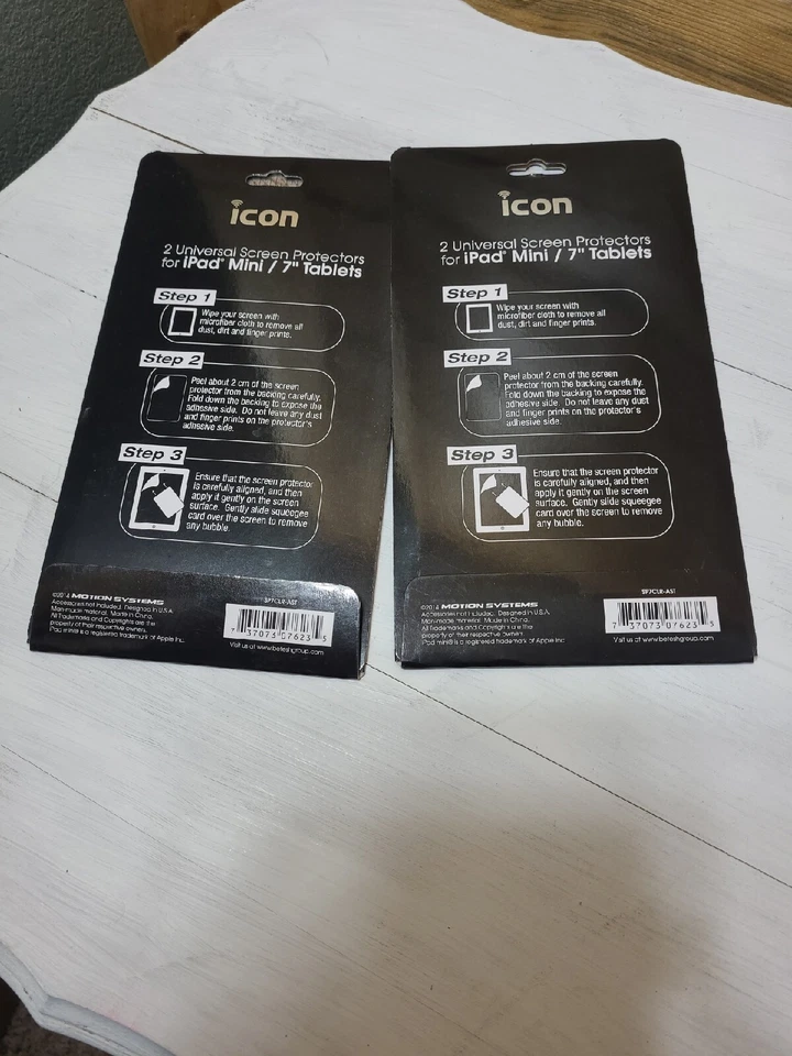 Ipad Mini Screen Protectors crystal clear icon Set of 2 (2 PACKS) NEW - Image 2 of 3