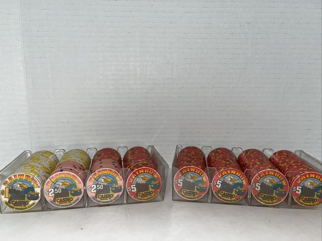 Rainbow Casino Neekosa WI Poker/Table Chips Lot of 200 ($1 $2.50 $5) Rainbow Casino Neekosa WI Poker/Table Chips Lot of 200 ($1 $2.50 $5)