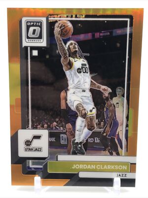 2022-23 Panini Optic Orange Prizm Jordan Clarkson /199 Utah Jazz