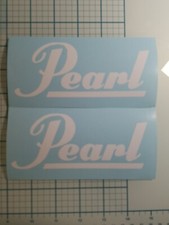 2 Pearl Drums Logo Vinyl Decal Stickers Car Truck Window Bumper Laptop Cornhole