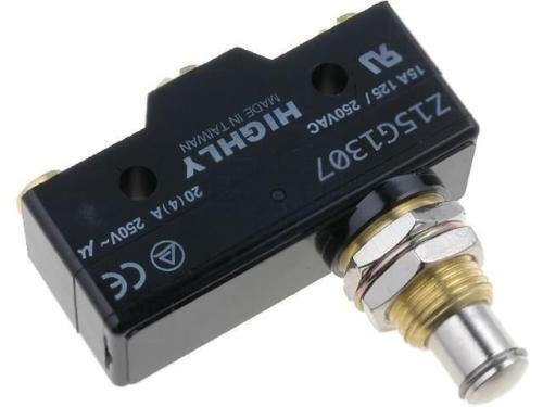 Z15G1307 Microswitch SNAP ACTION; with pin; SPDT; 20A/250VAC