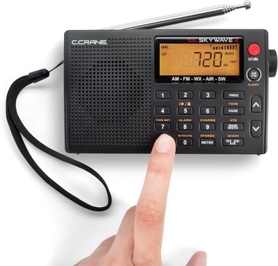 C. Crane CC Skywave 2 AM, FM, Shortwave, NOAA Weather + Alert, VHF Aviation Band