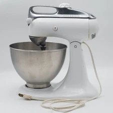 Vintage KitchenAid 4-C Stand Mixer by Hobart w/ Stainless Steel Bowl Made in USA