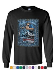 Camiseta Autoworkers Backbone of America Manga Larga Auto Motor Mechanic Union Camiseta