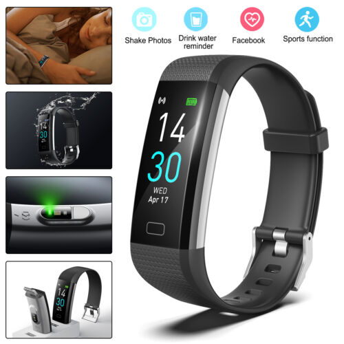 Fitness Activity Tracker Blood Pressure Heart Rate Sport Fitbit Smart Watch