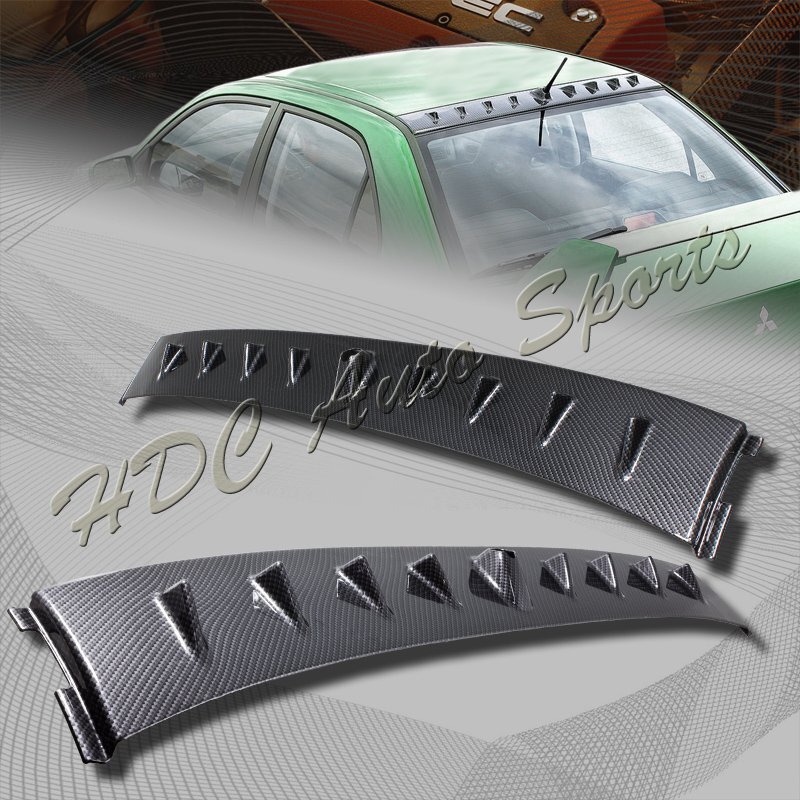 For Mitsubishi Lancer EVO Carbon Look Style Shark Fin Rear