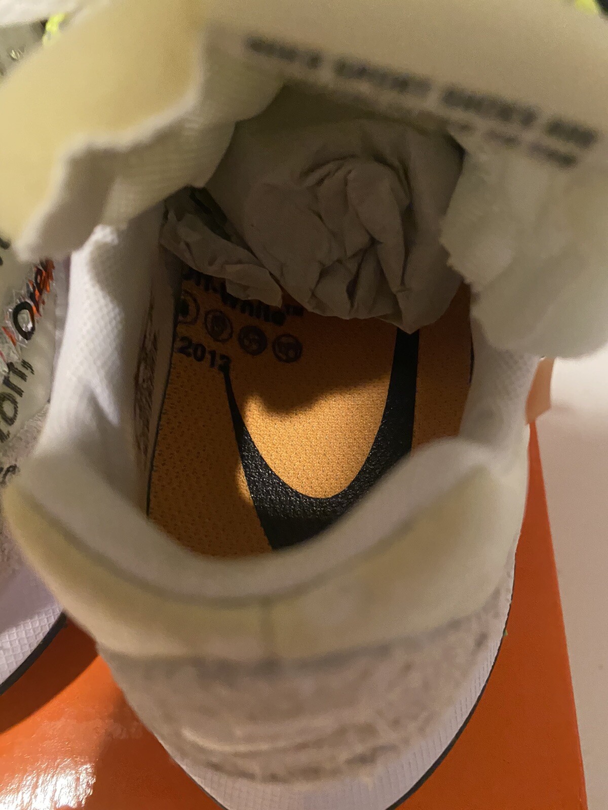 OFF WHITE X NIKE Taglia 8 Nike Air Zoom Terra Kiger 5 x OFF WHITE Atleta in Progress Bianco...